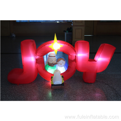 Christmas inflatable JOY Nativity for decoration